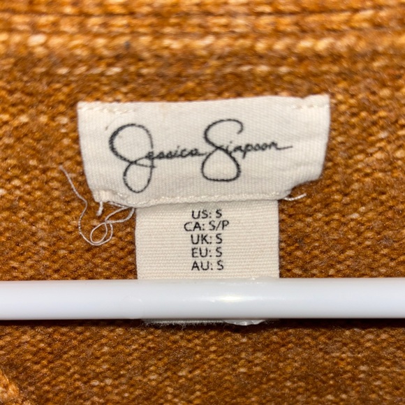 Jessica Simpson Brown Cable Knit V-Neck Sweater Vest - Picture 2 of 5